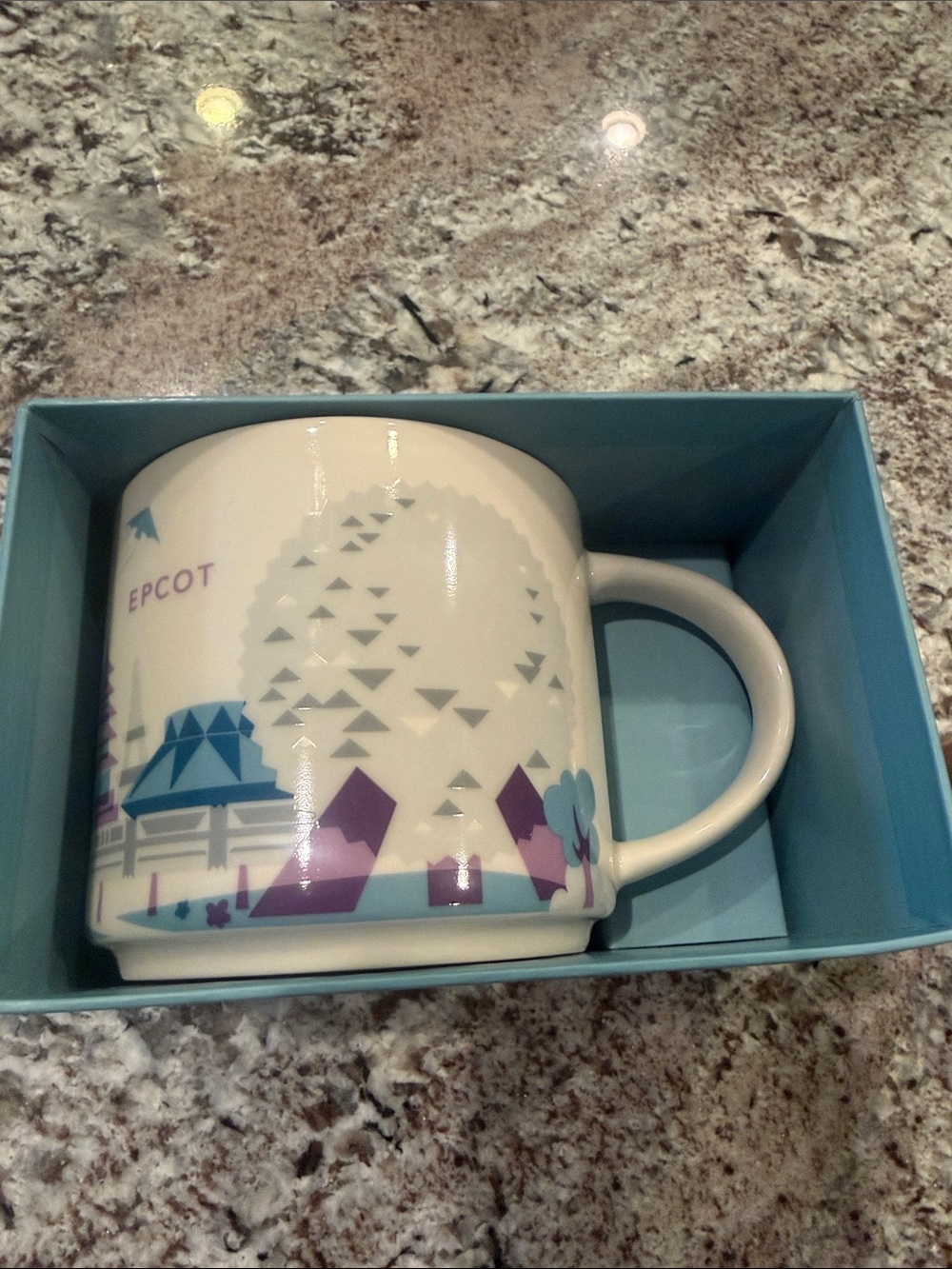 Starbucks Disney EPCOT coffee Ceramic Mug rare new
